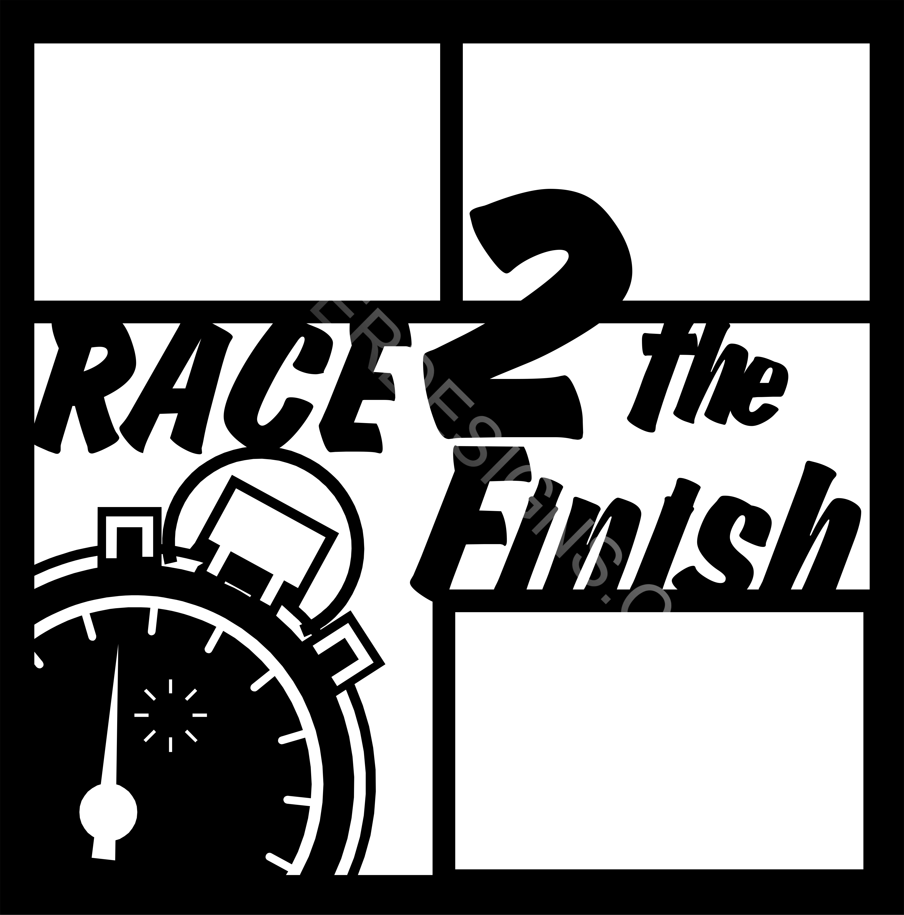 Race 2 The Finish Title Ez Laser Designs